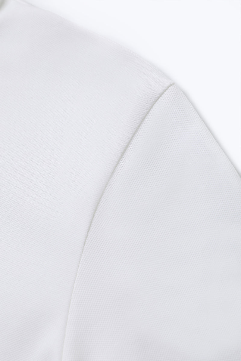 Polo piqué liseré | Blanc WH001Z