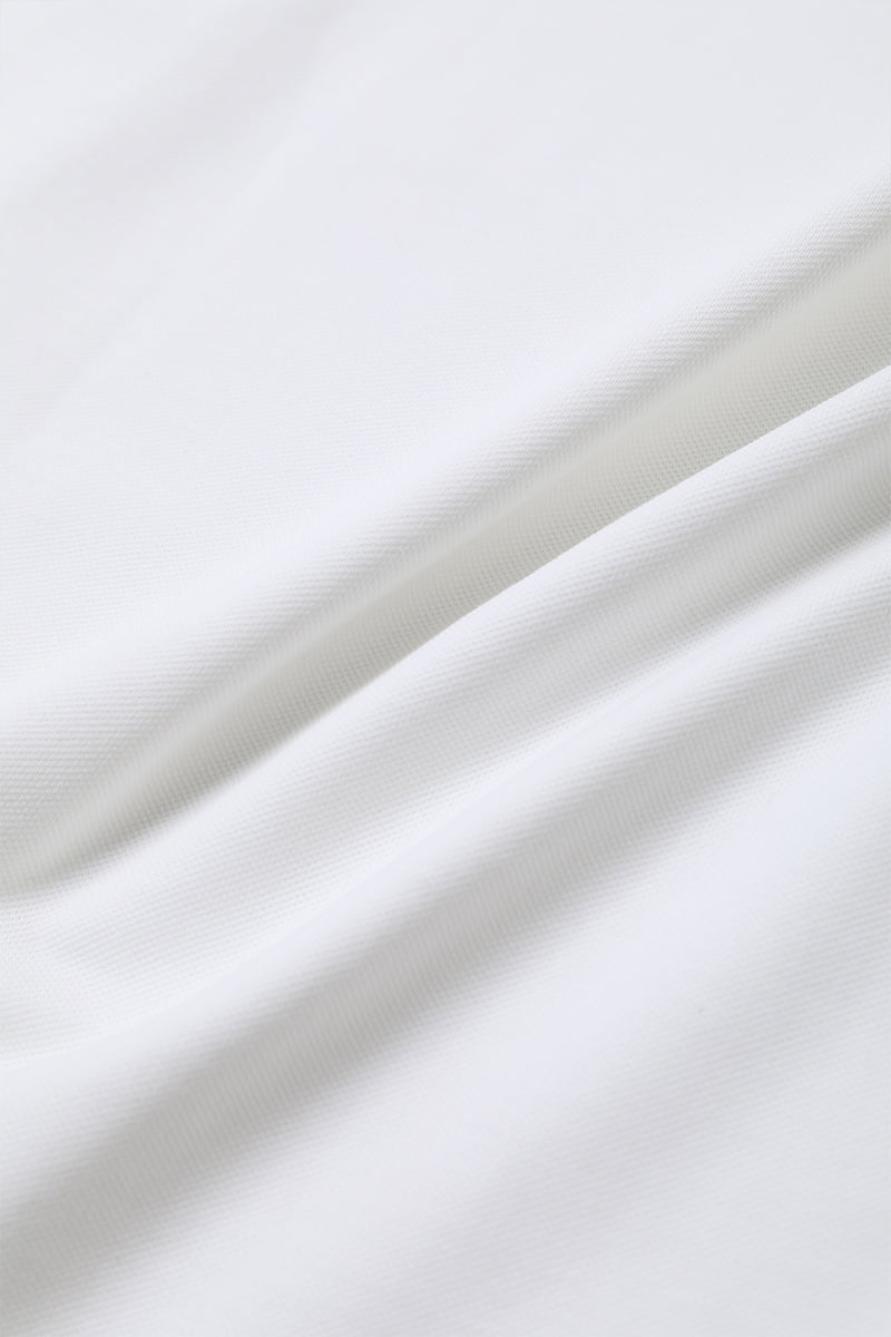 Polo piqué liseré | Blanc WH001Z