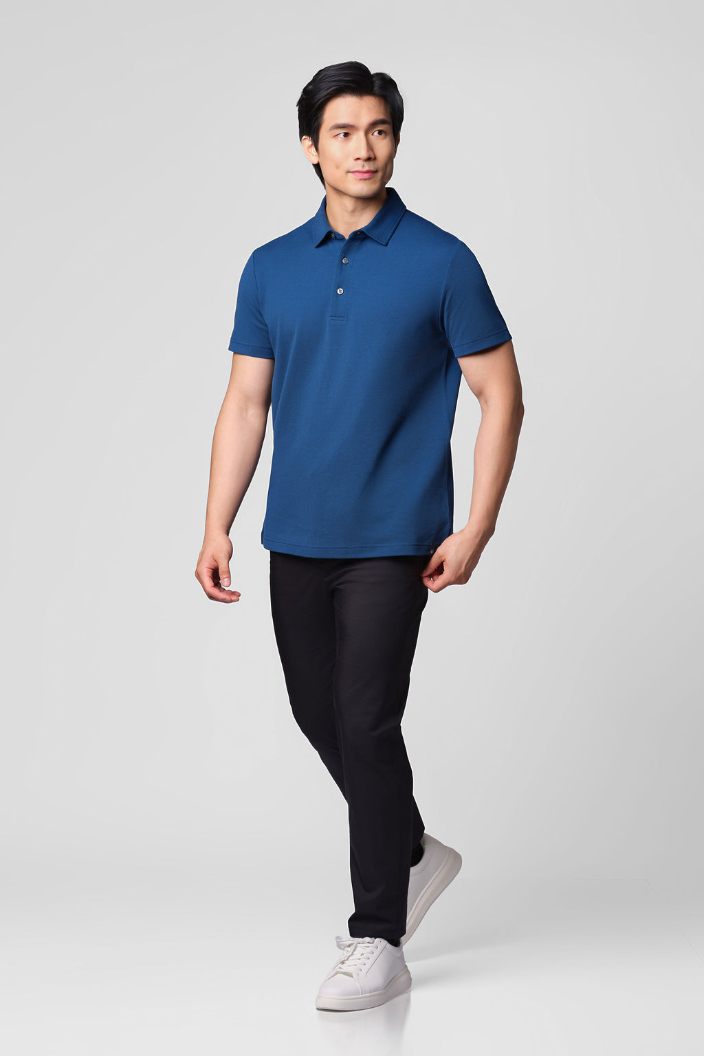 Polo teinté sans eau | Bleu Fjord MB2607