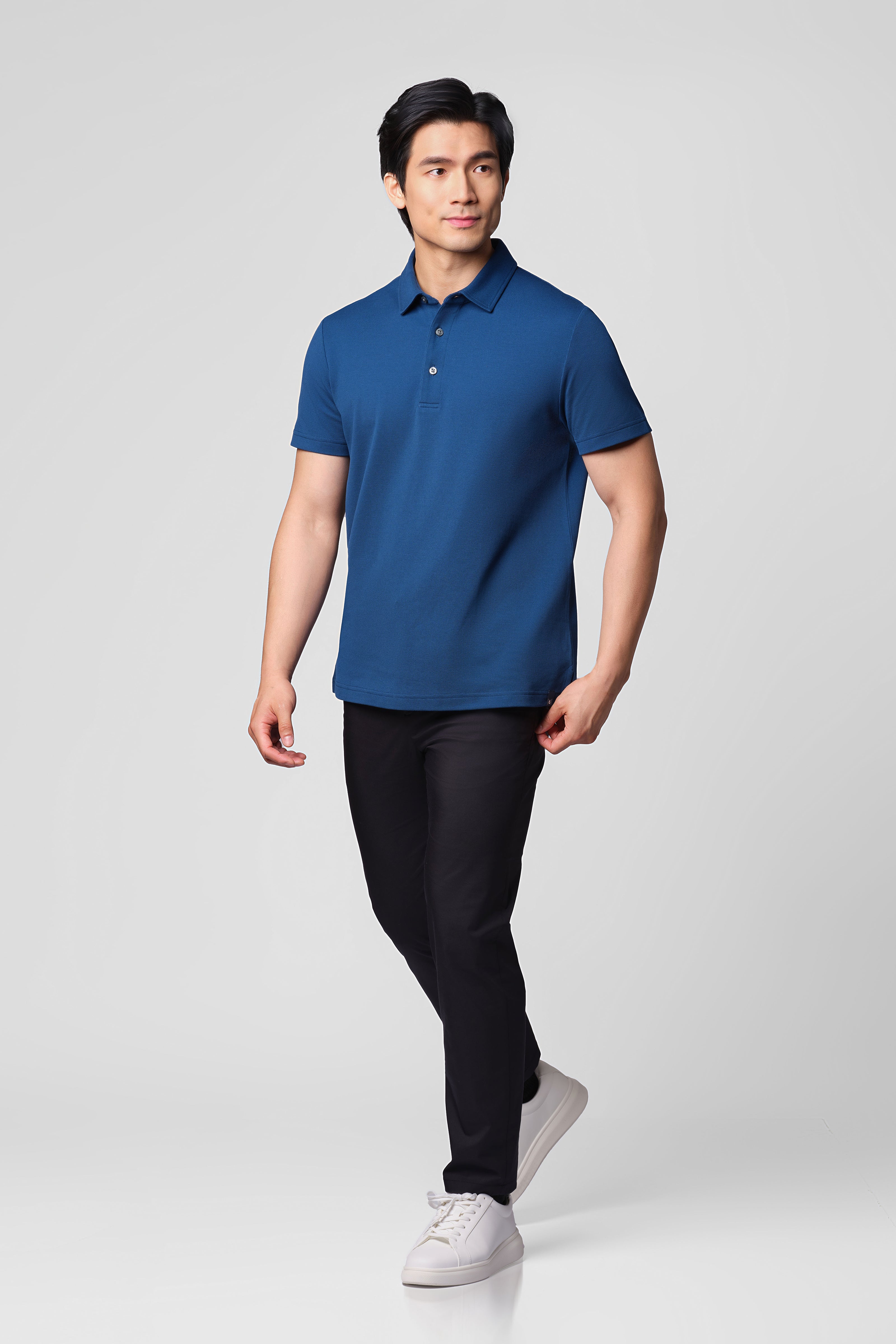 Polo teinté sans eau | Bleu Fjord MB2607