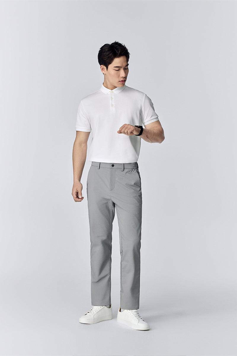Polo piqué 3 boutons | Blanc WH001Z