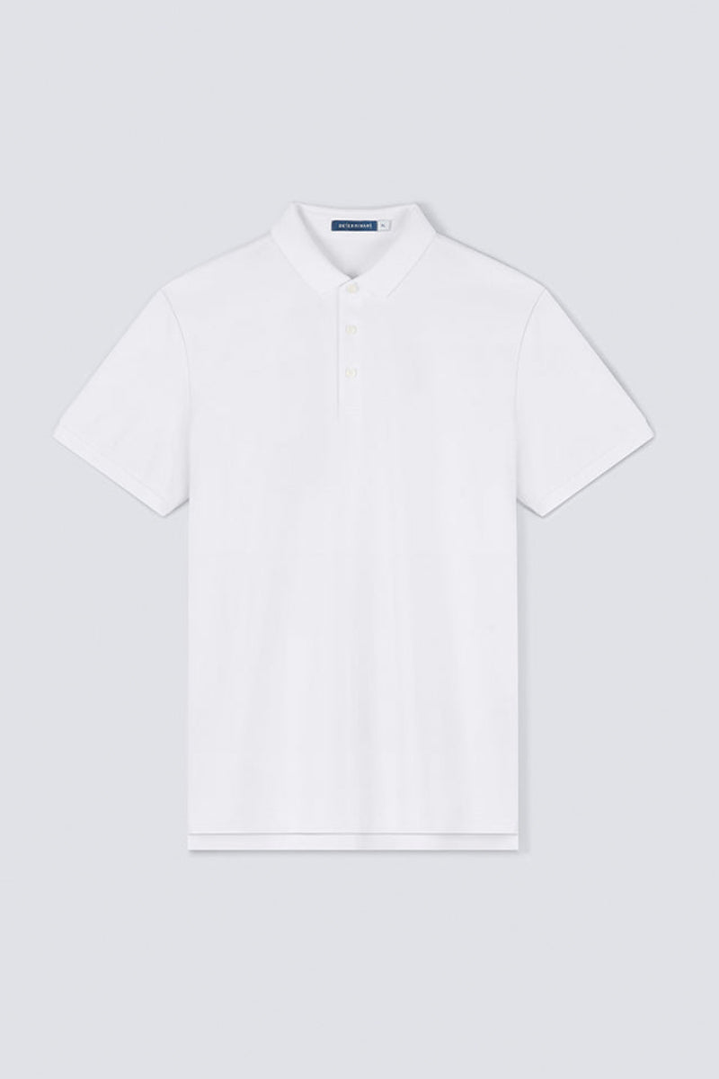 Polo piqué 3 boutons | Blanc WH001Z