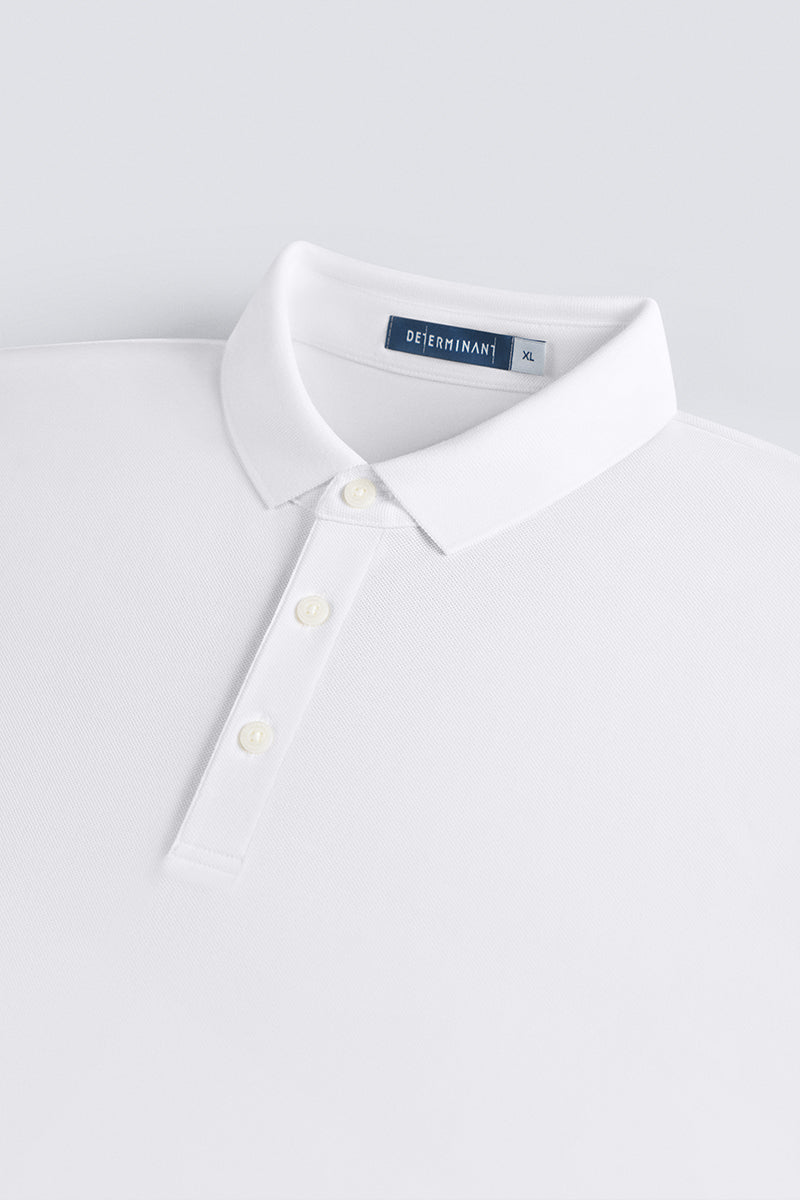 Polo piqué 3 boutons | Blanc WH001Z