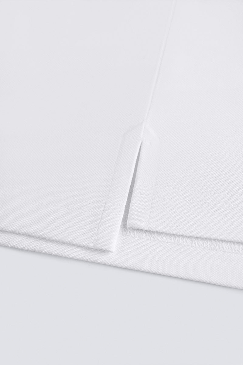Polo piqué 3 boutons | Blanc WH001Z