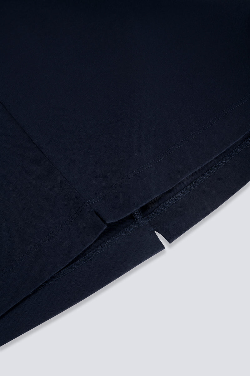 Polo en piqué ultra-doux avec liseré | Bleu marine NNY096